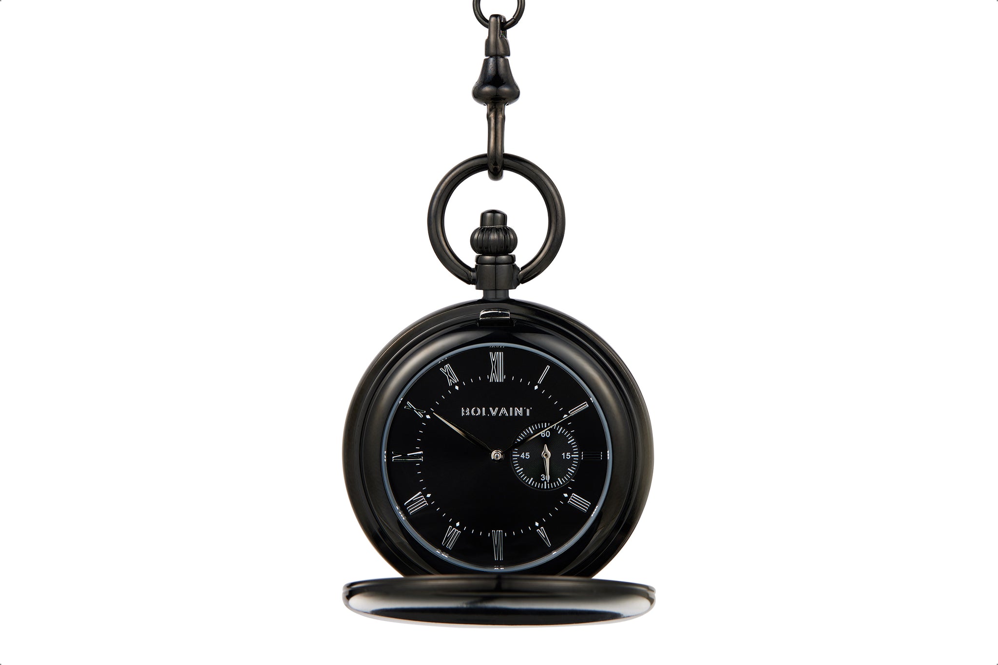 Bolvaint Solon Mechanical Pocket Watch - Black