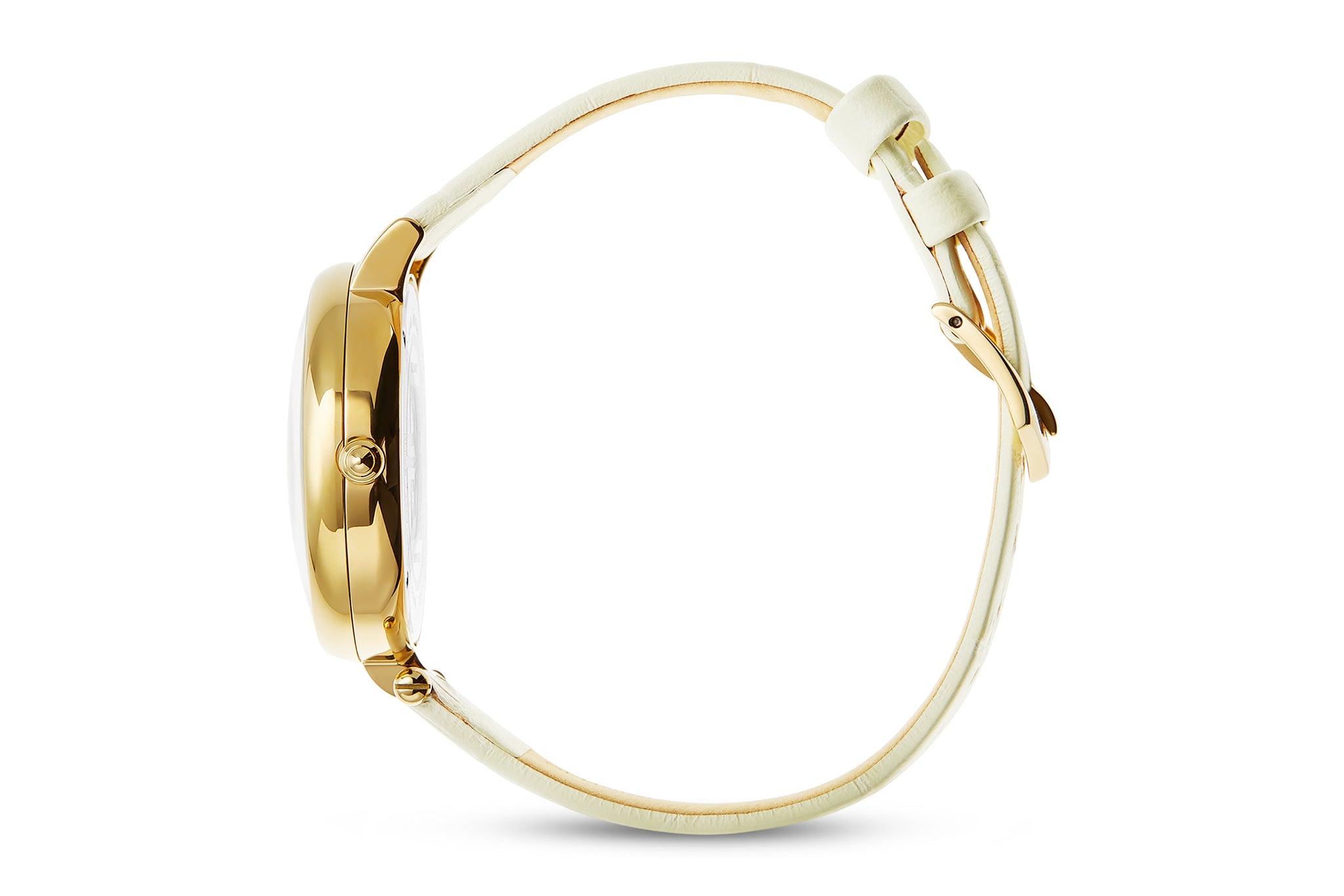 The Vainui Mother-of-Pearl Ladies' Watch - Gold & Ayoka White
