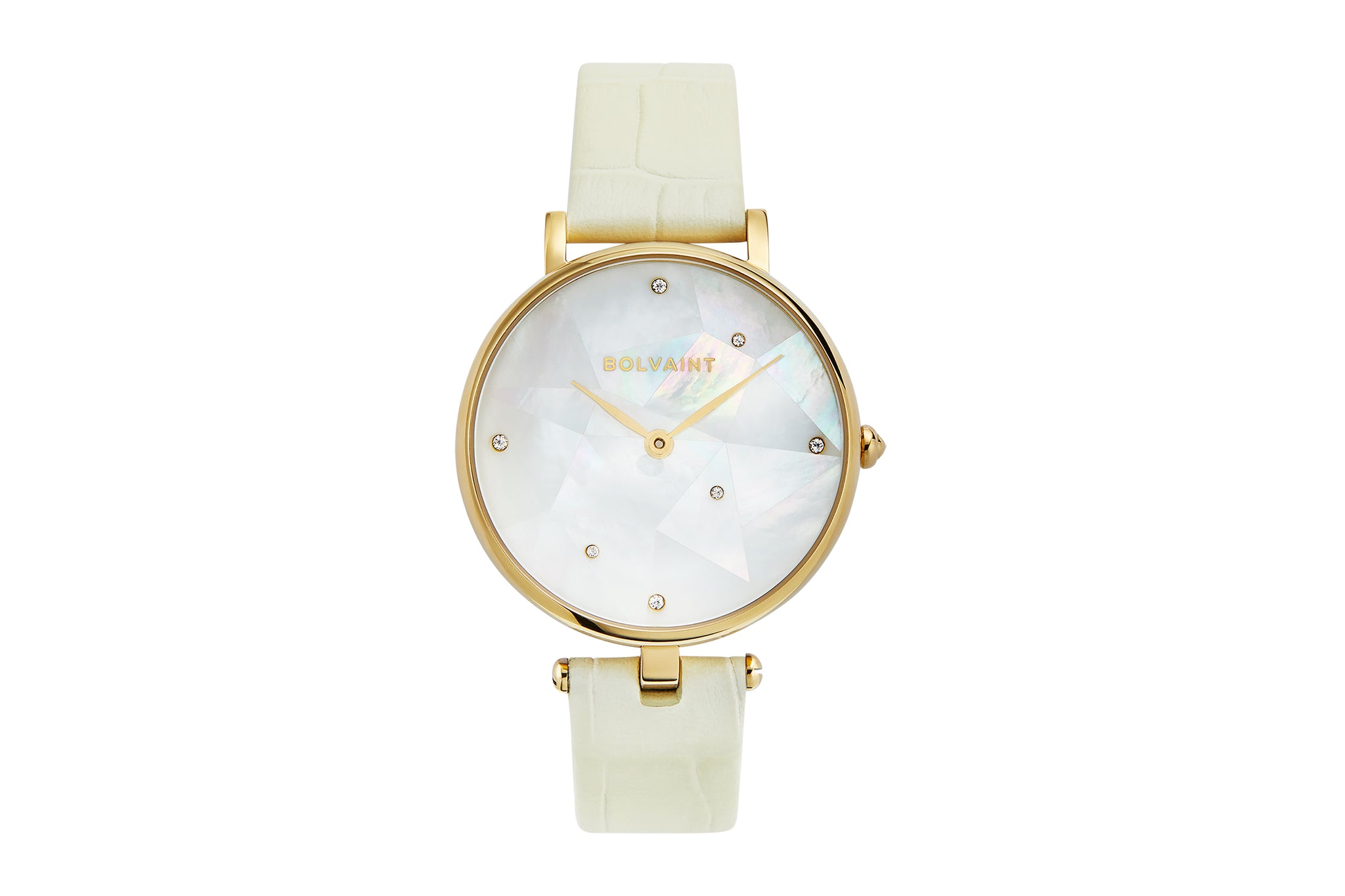 The Vainui Mother-of-Pearl Ladies' Watch - Gold & Ayoka White