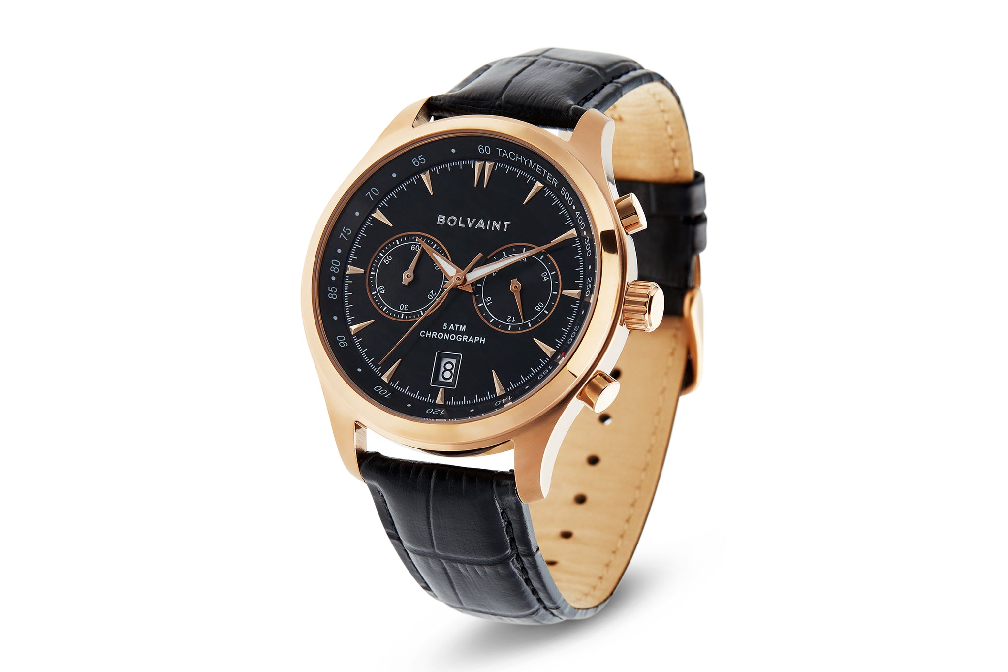 The Tempus Noir in Rose gold