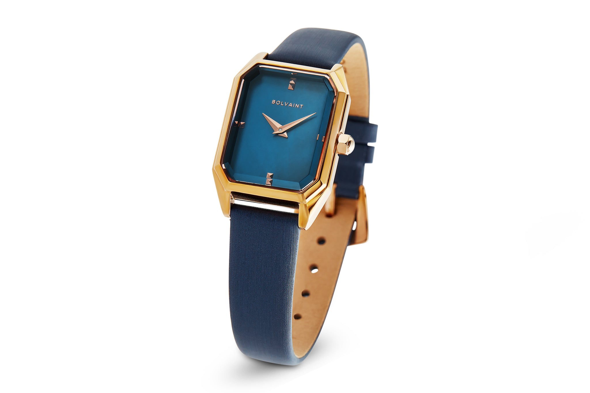 The Artemis Mother-of-Pearl Ladies Watch, Rose Gold and Midnight Navy