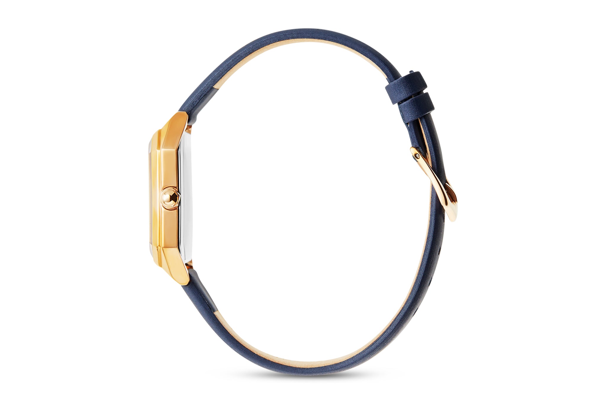 The Artemis Mother-of-Pearl Ladies Watch, Rose Gold and Midnight Navy