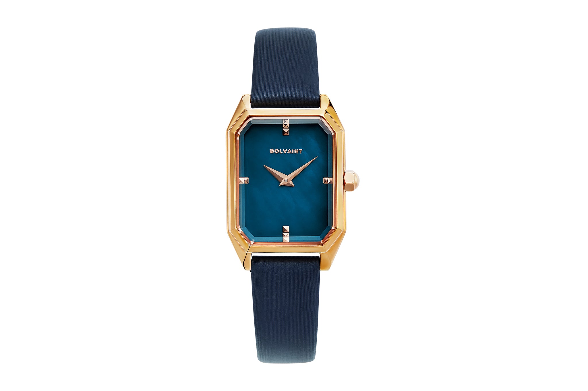 The Artemis Mother-of-Pearl Ladies Watch, Rose Gold and Midnight Navy