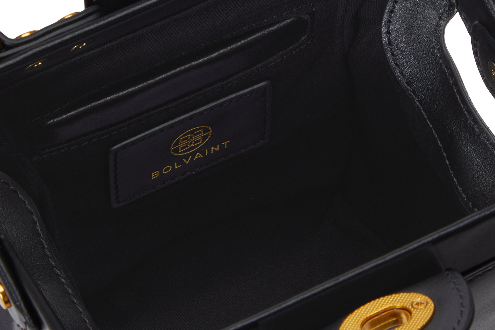 The Elise Noir Structured Shoulder Bag