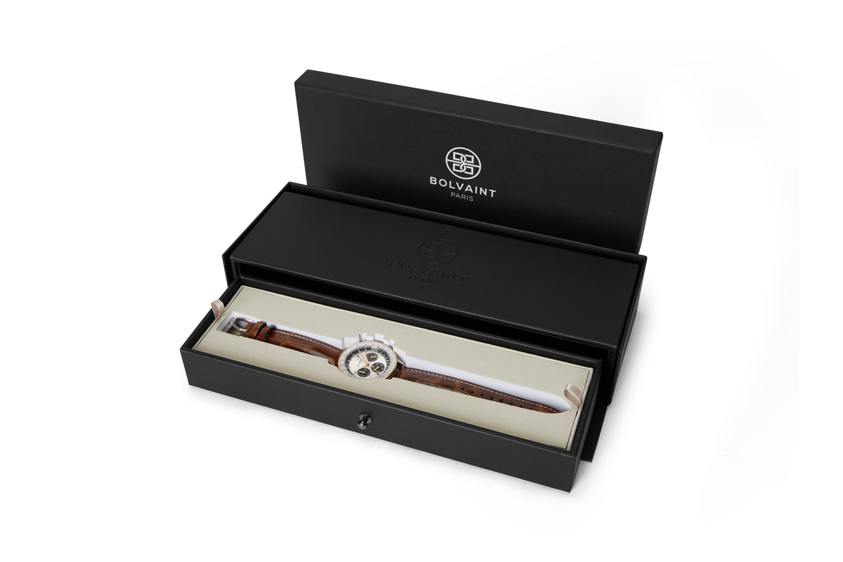 The Marquis Chronograph Blanc in White