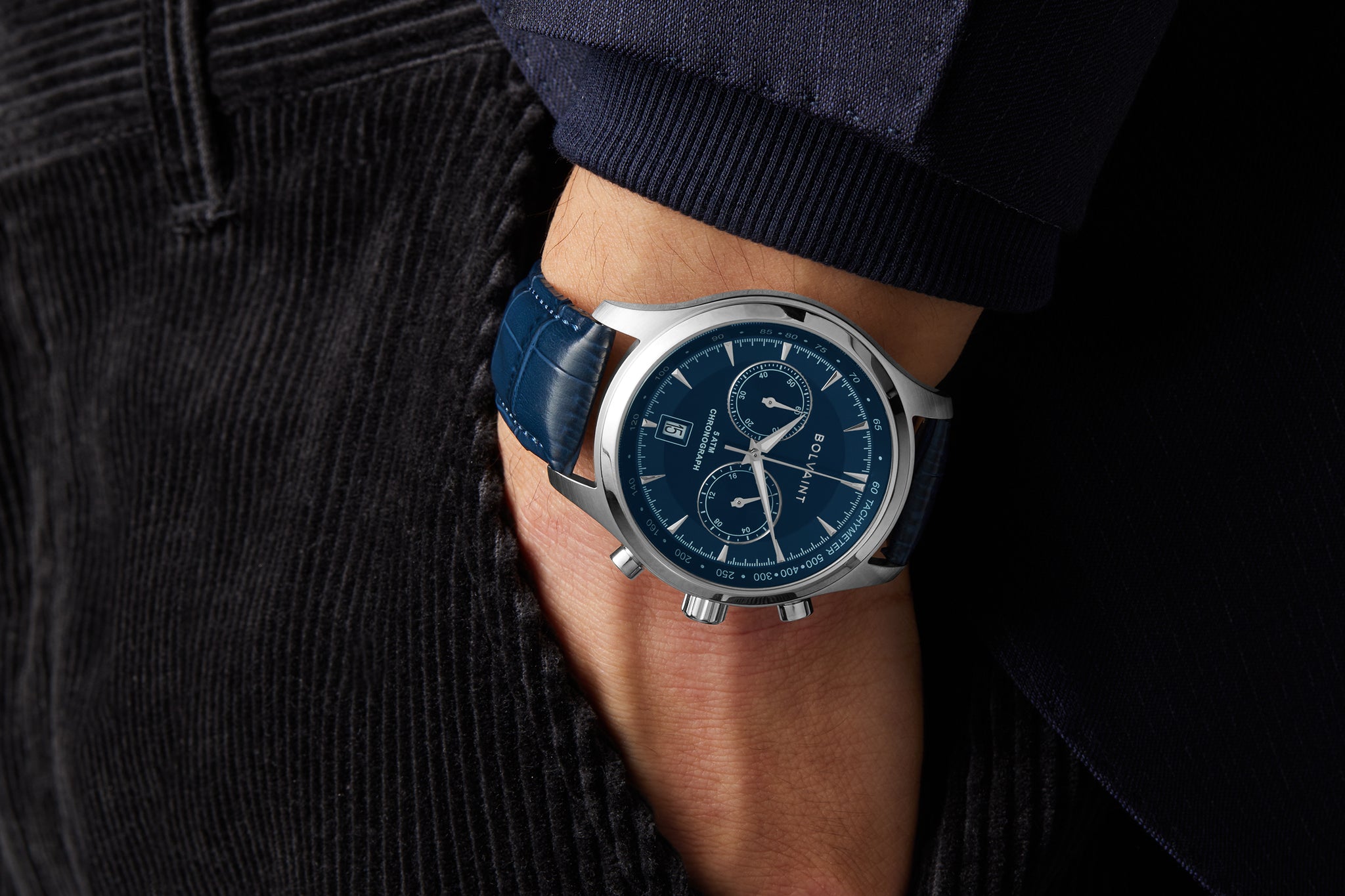 The Tempus Bleu in Ash Silver