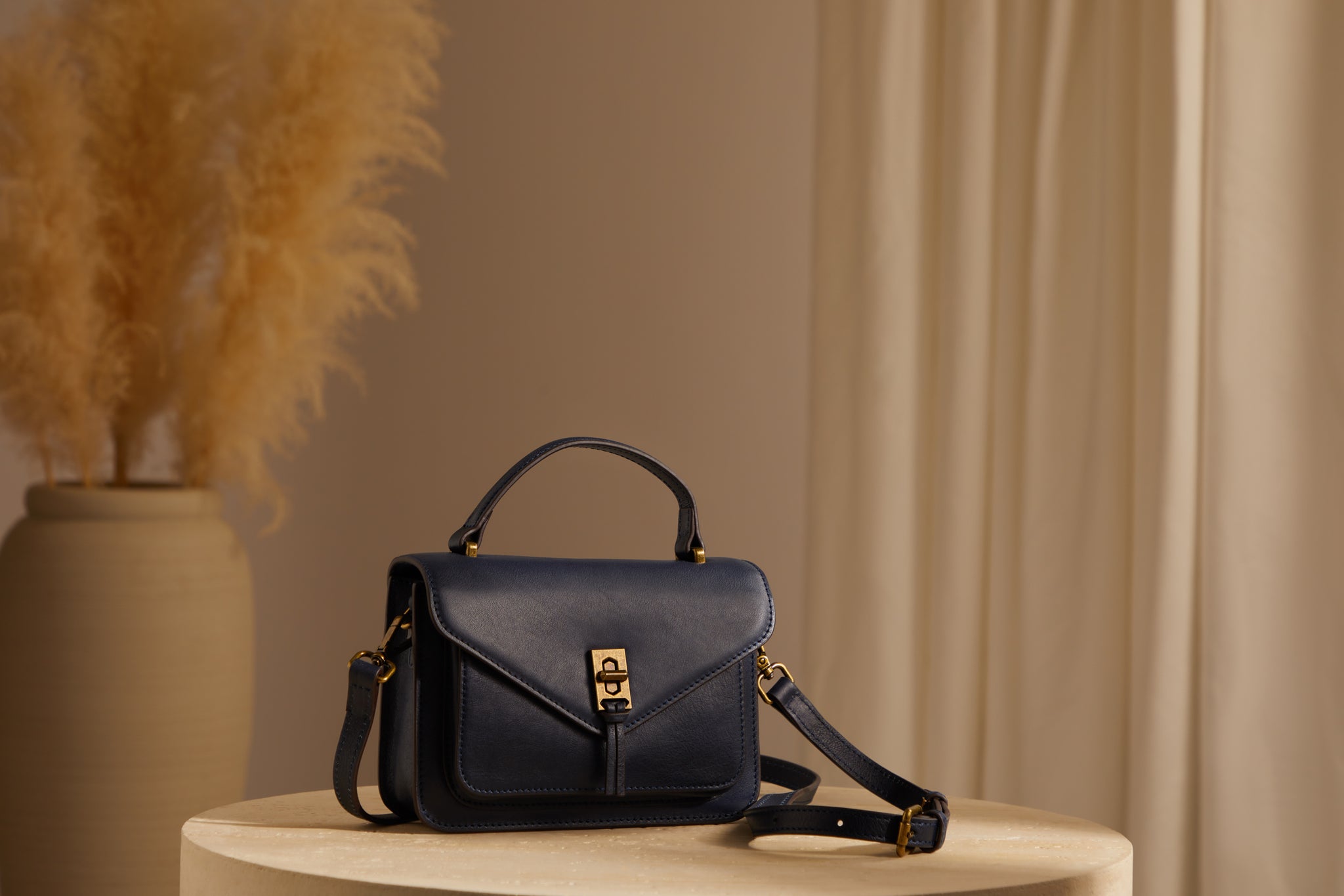 The Neuilly Shoulder Bag in Prussian Blue