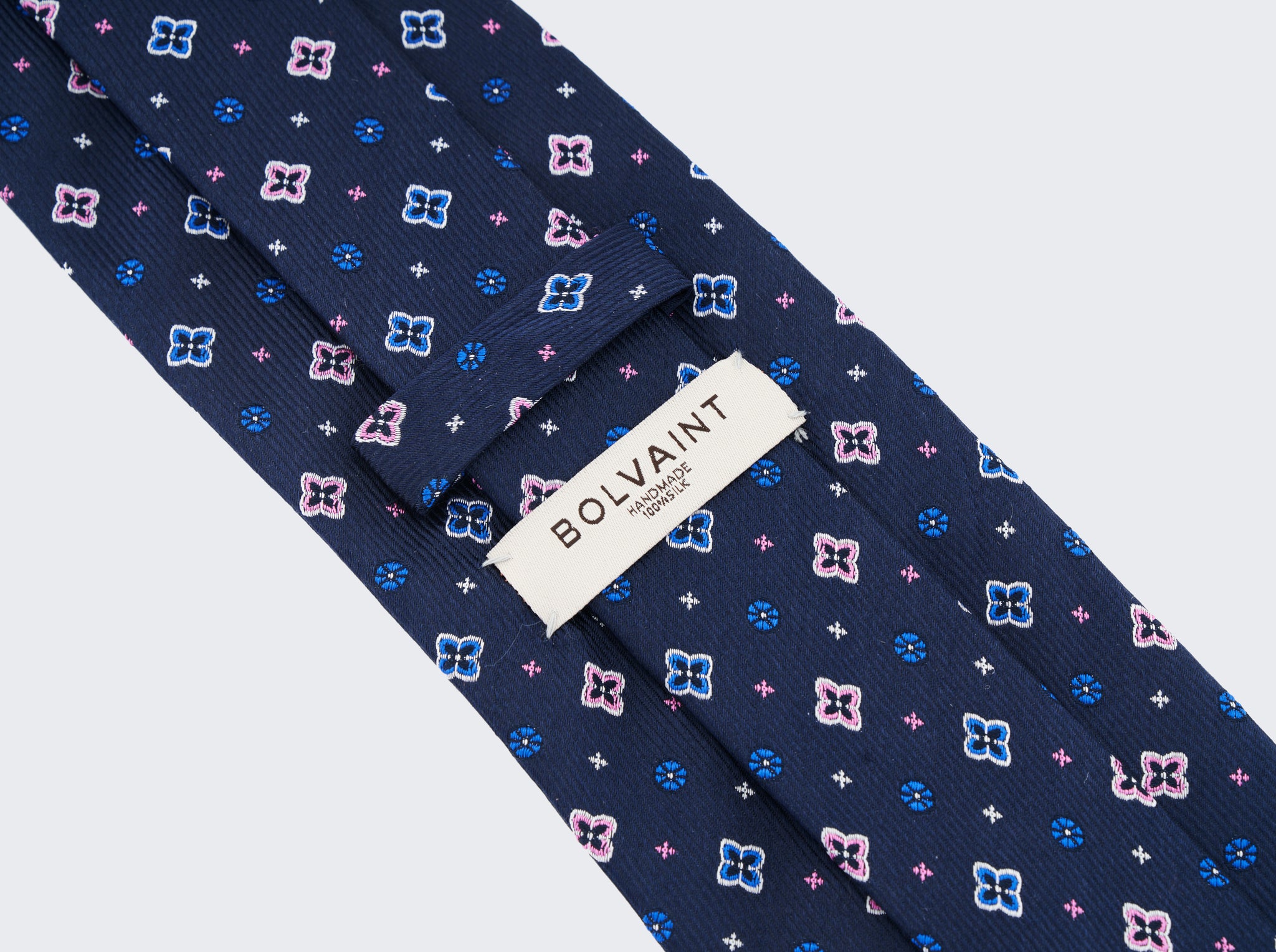 Florent Foulard Silk Tie in Midnight blue