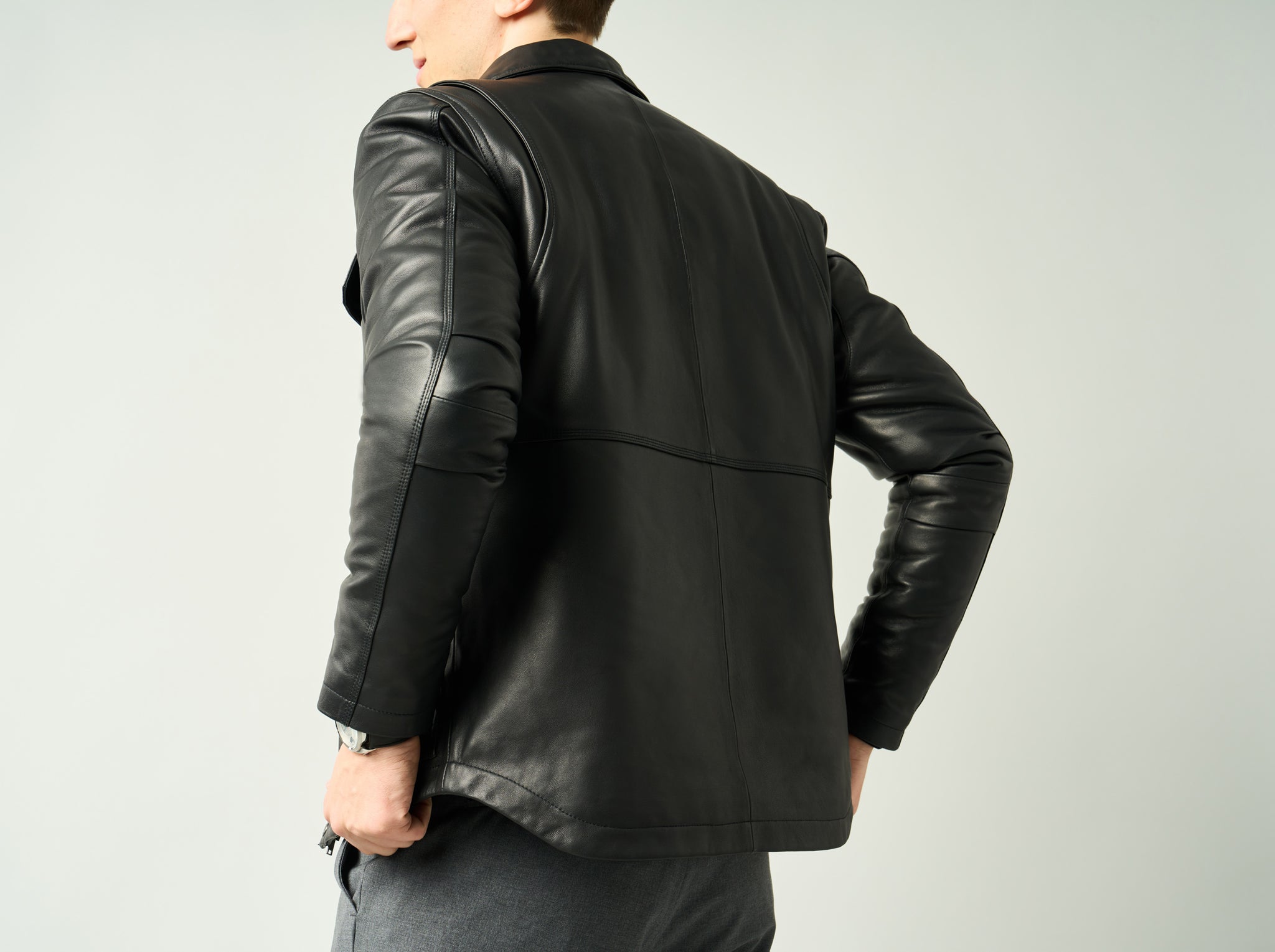 Arnaud Lambskin Moto Jacket - Men's