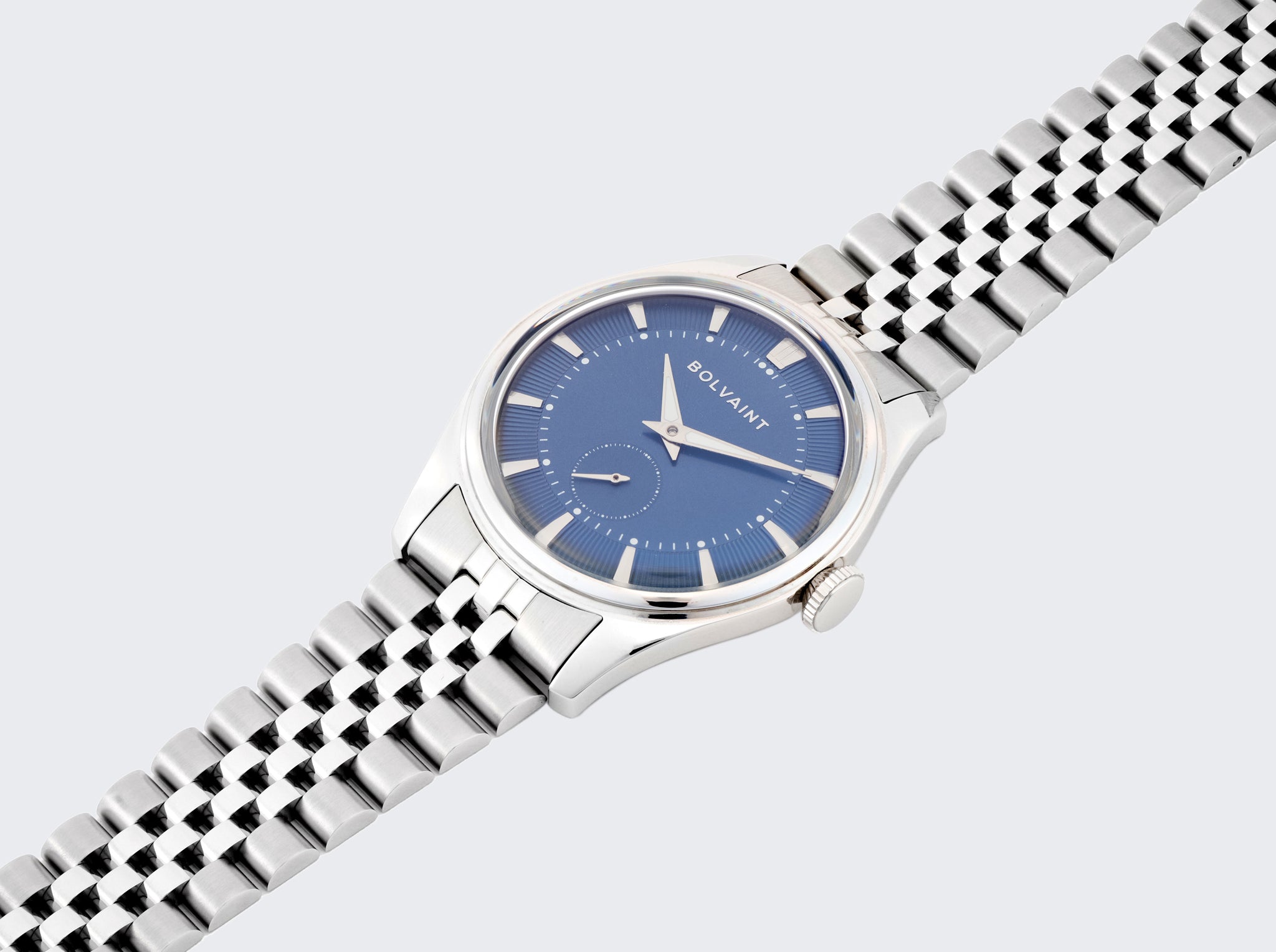 The Bolvaint Alaric Automatic Watch - Bleu in Silver