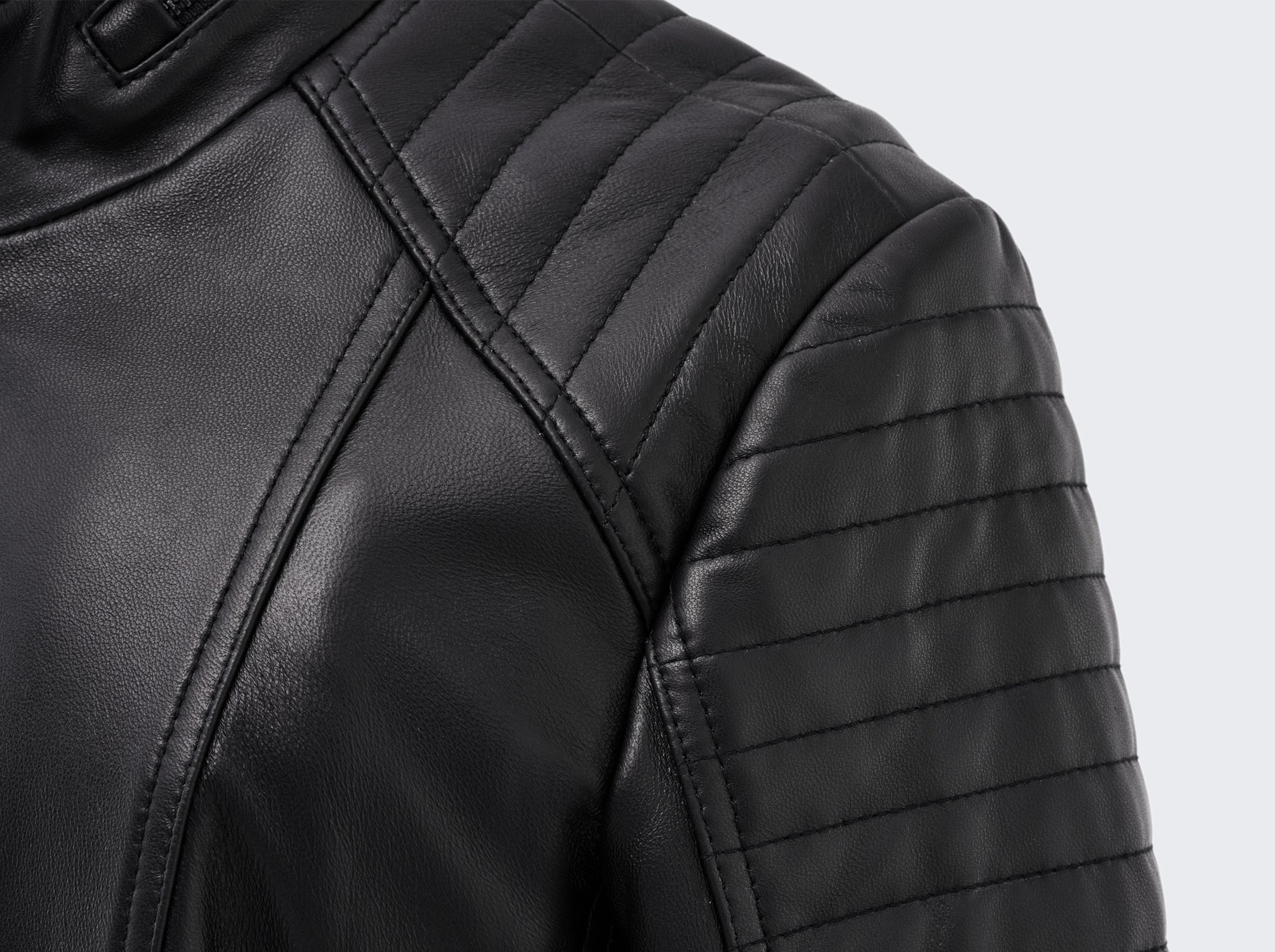 Amélie Lambskin Moto Jacket - Women's