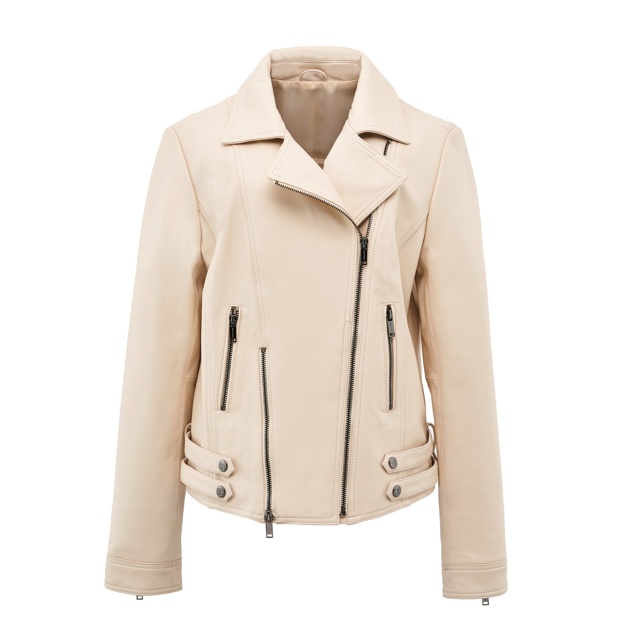 Camile Lambskin Moto Jacket - Women's