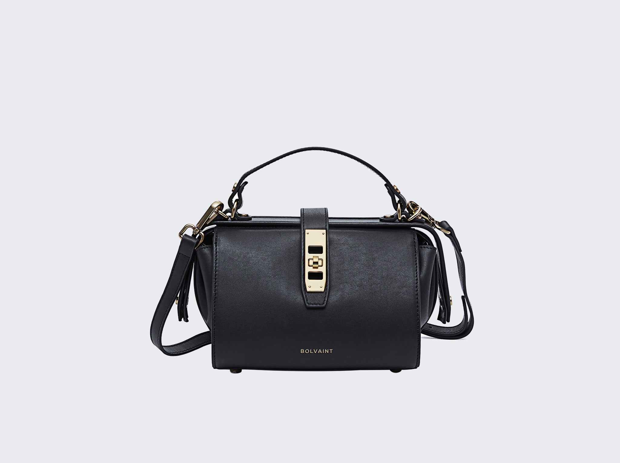 The Eloise Noir Clasped Bag