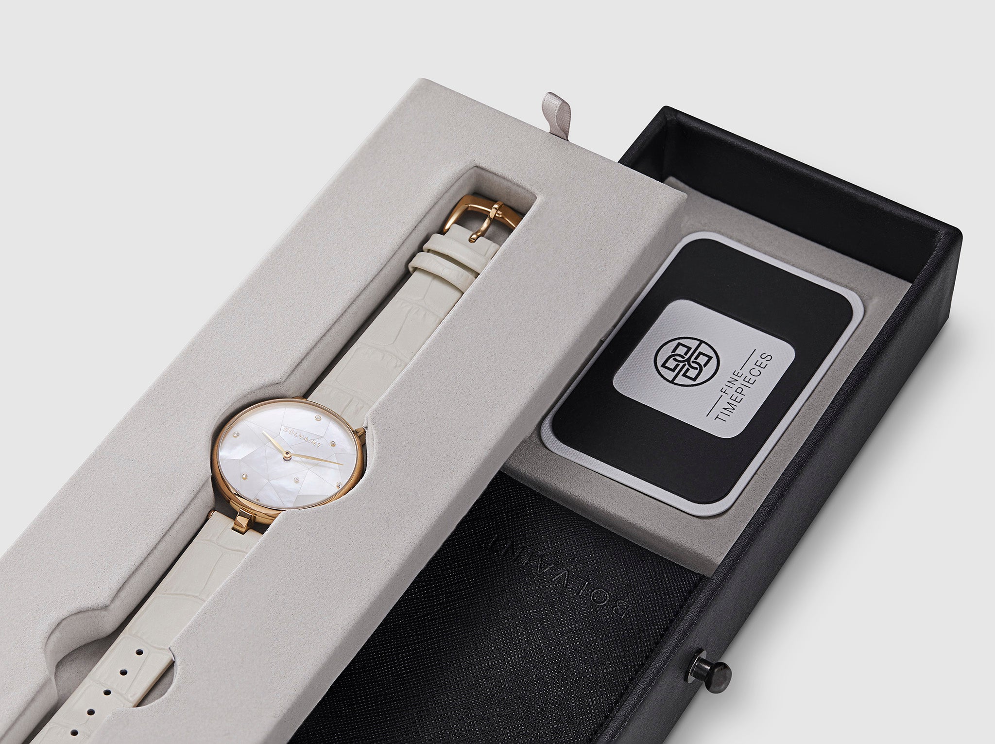 The Vainui Mother-of-Pearl Ladies' Watch - Gold & Ayoka White