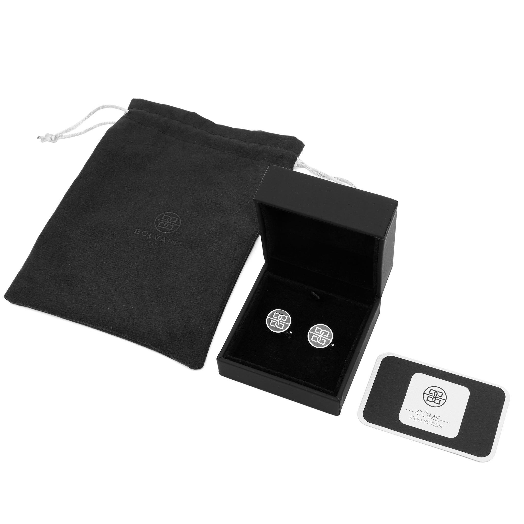 Bolvaint Black Cufflink
