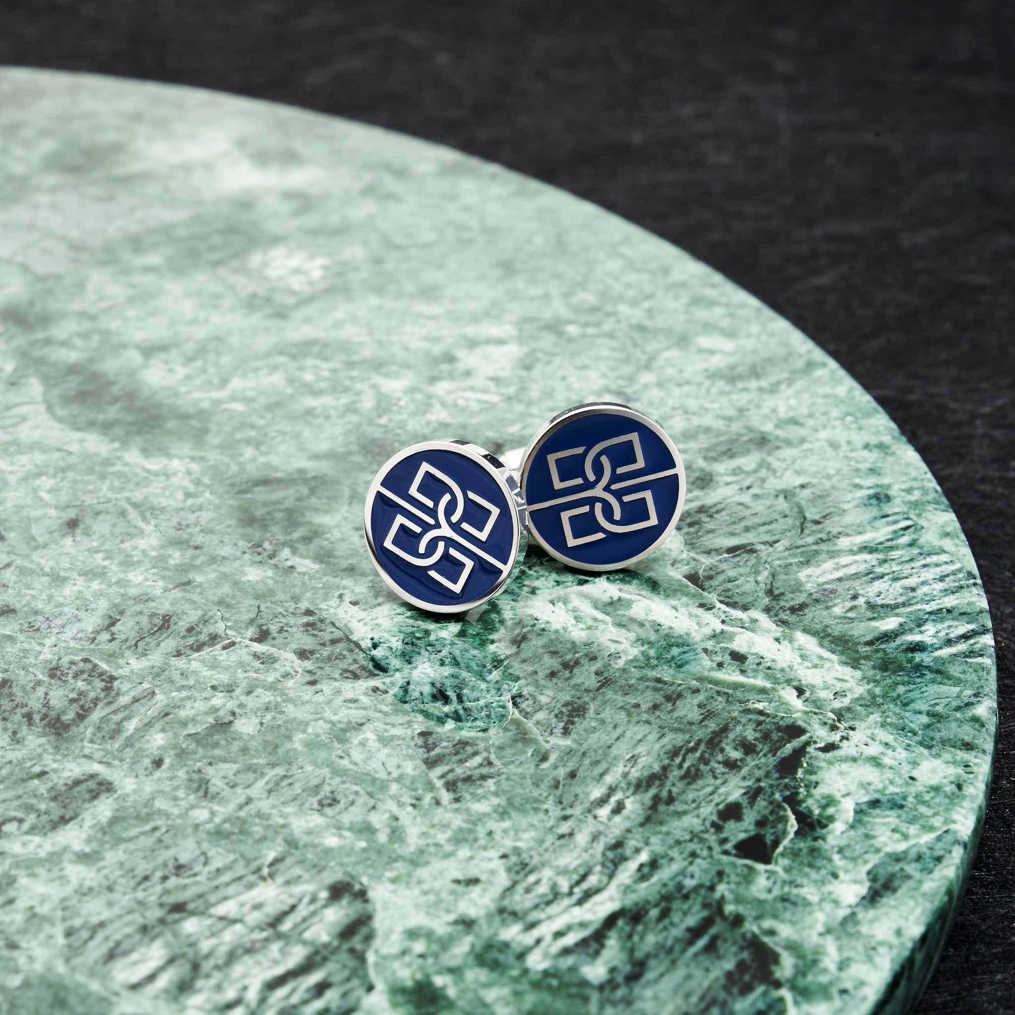Blue Bolvaint Cufflink