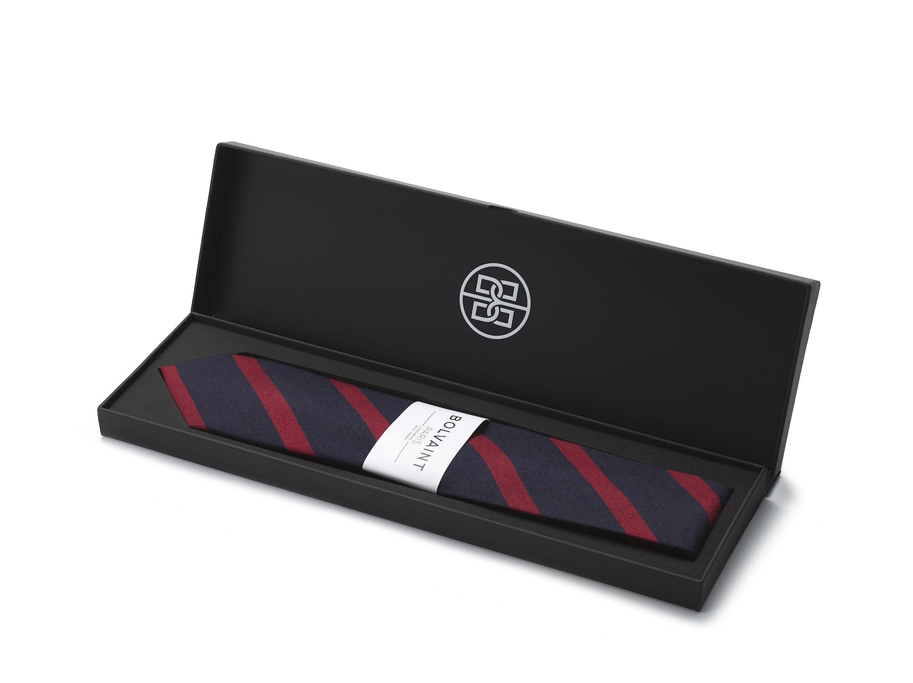 Tabit Oxford Stripe Wool and Silk Tie