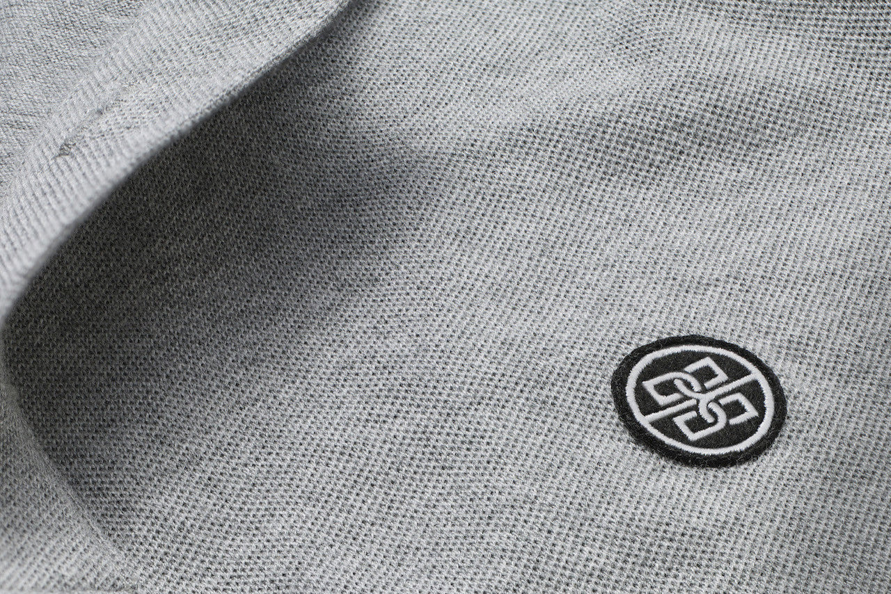 Abreu Polo Shirt in Ocean Grey