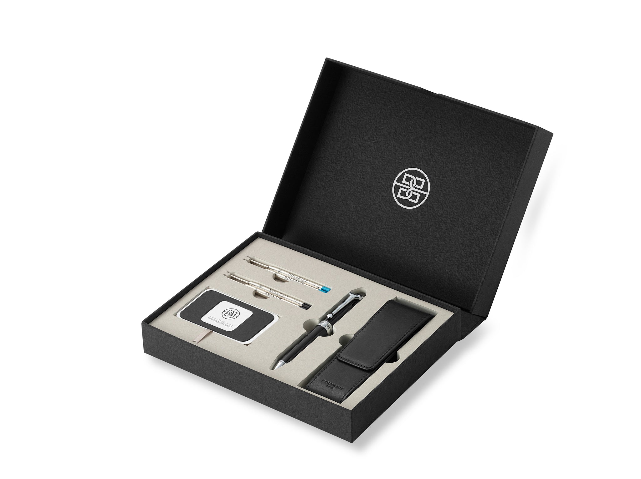 Odyssey Sévigné Pen Set – Onyx Black and Prussian Blue