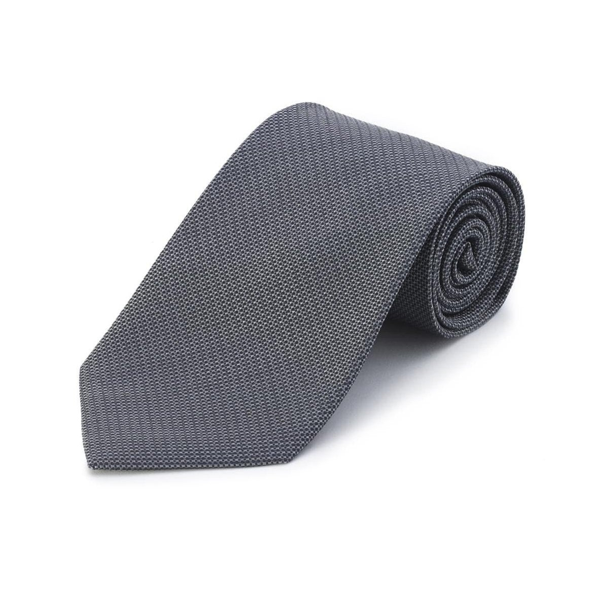 Tabit Pindot Silk Tie in Slate