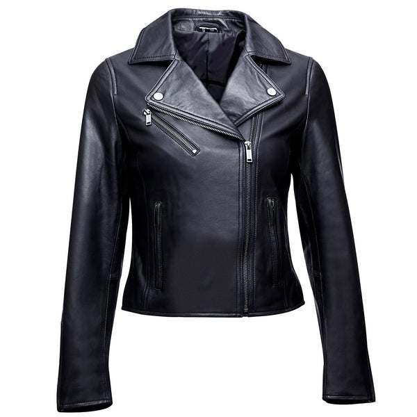 Victoire Lambskin Moto Jacket – Women’s