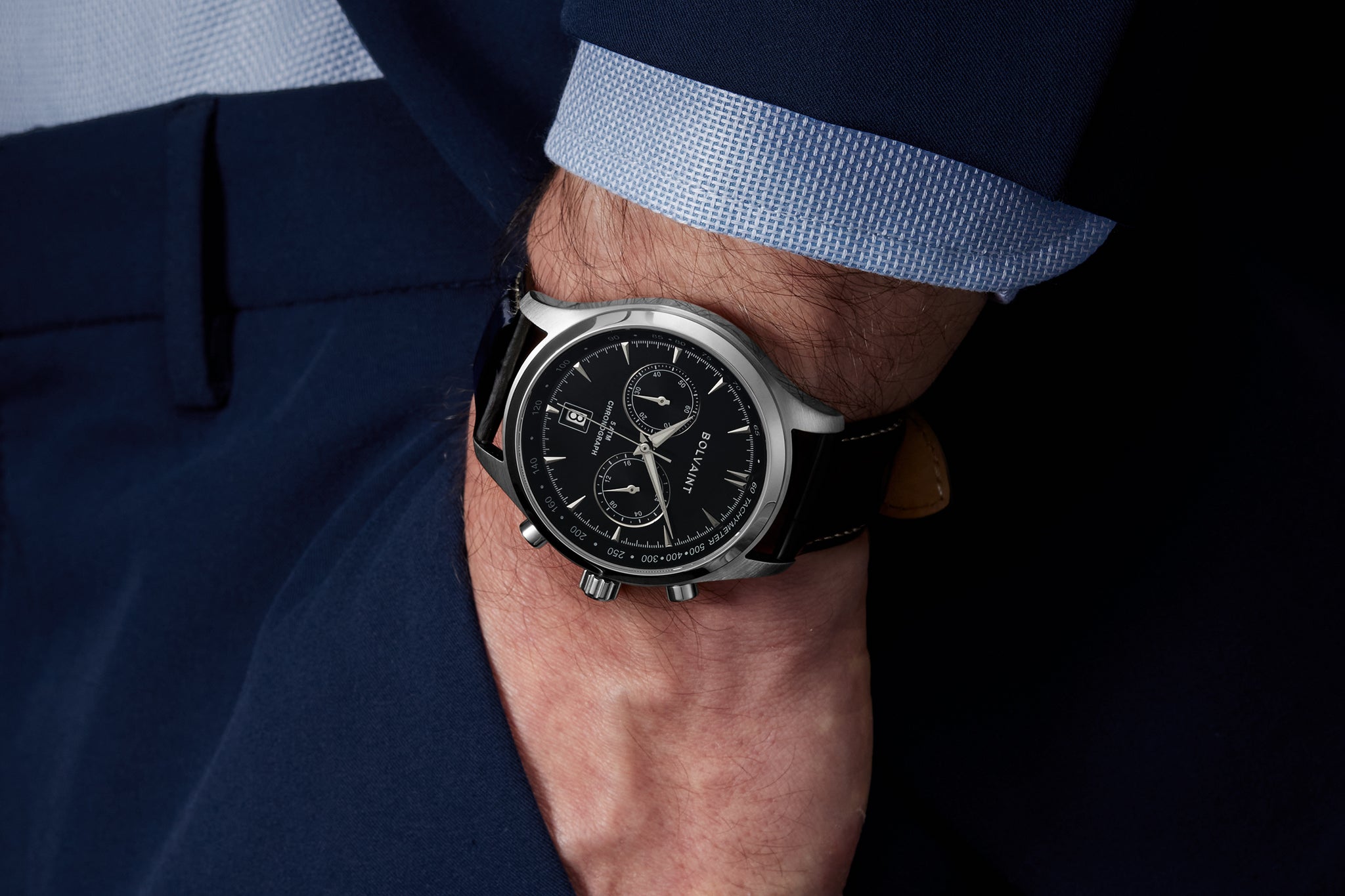 The Tempus Noir in Ash Silver