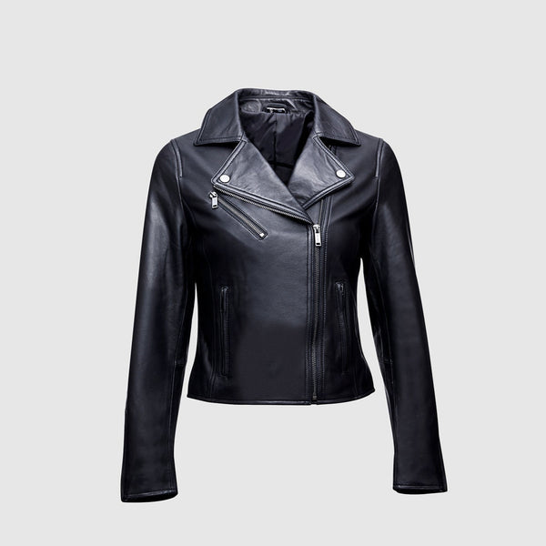 Victoire Lambskin Moto Jacket – Women’s