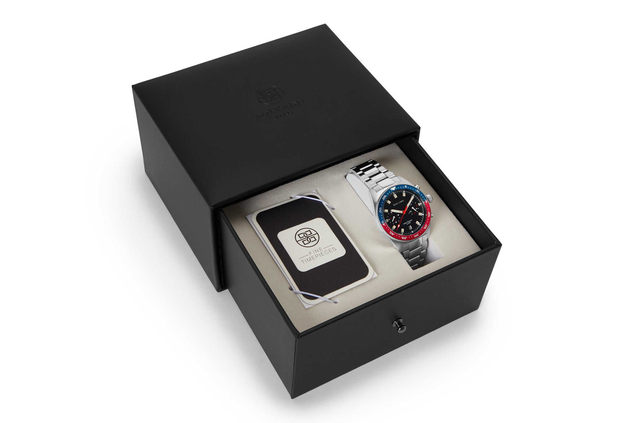 The Balmat Noir in Navy and Red