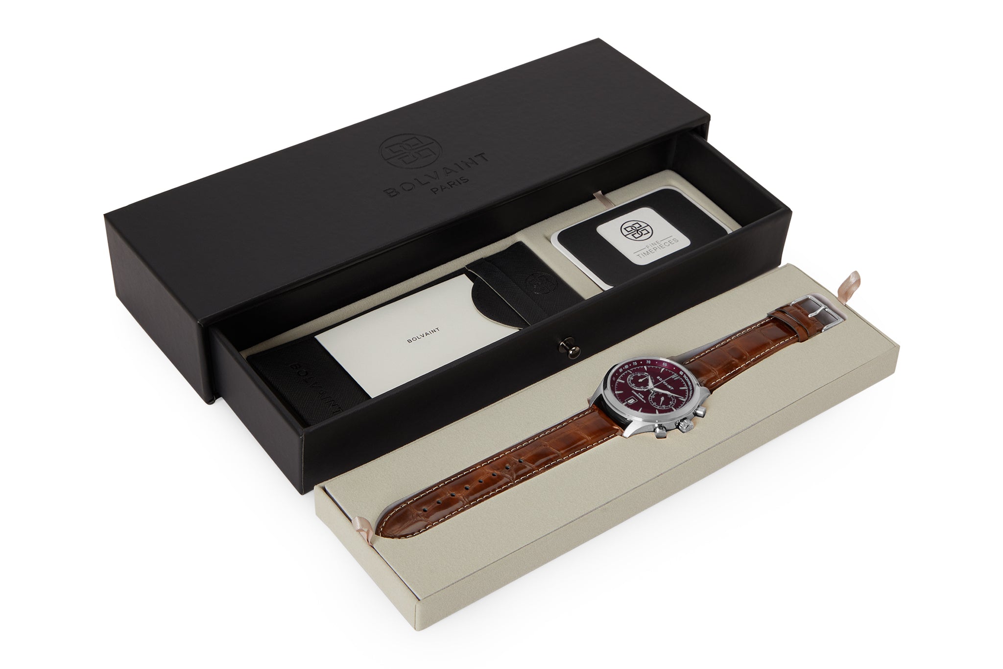 The Tempus Bordeaux in Ash Silver