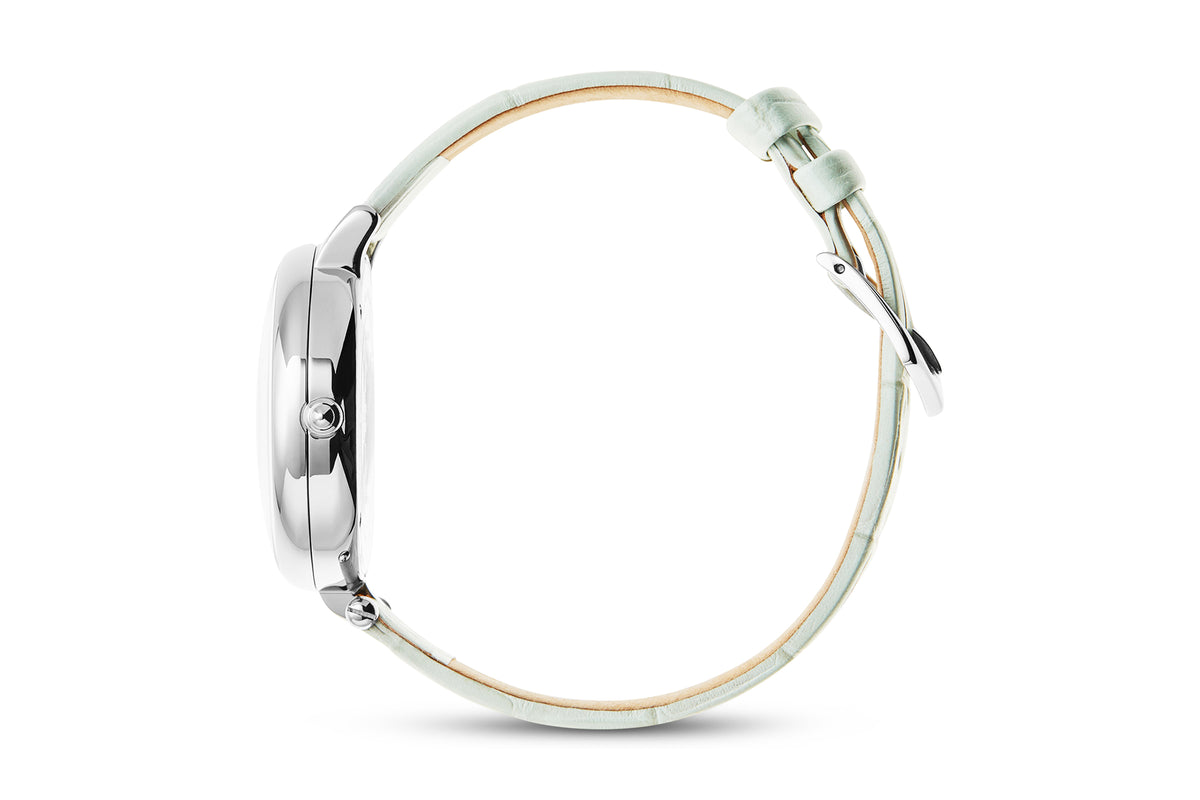 The Vainui Mother-of-Pearl Ladies' Watch - Silver & Apataki Blue