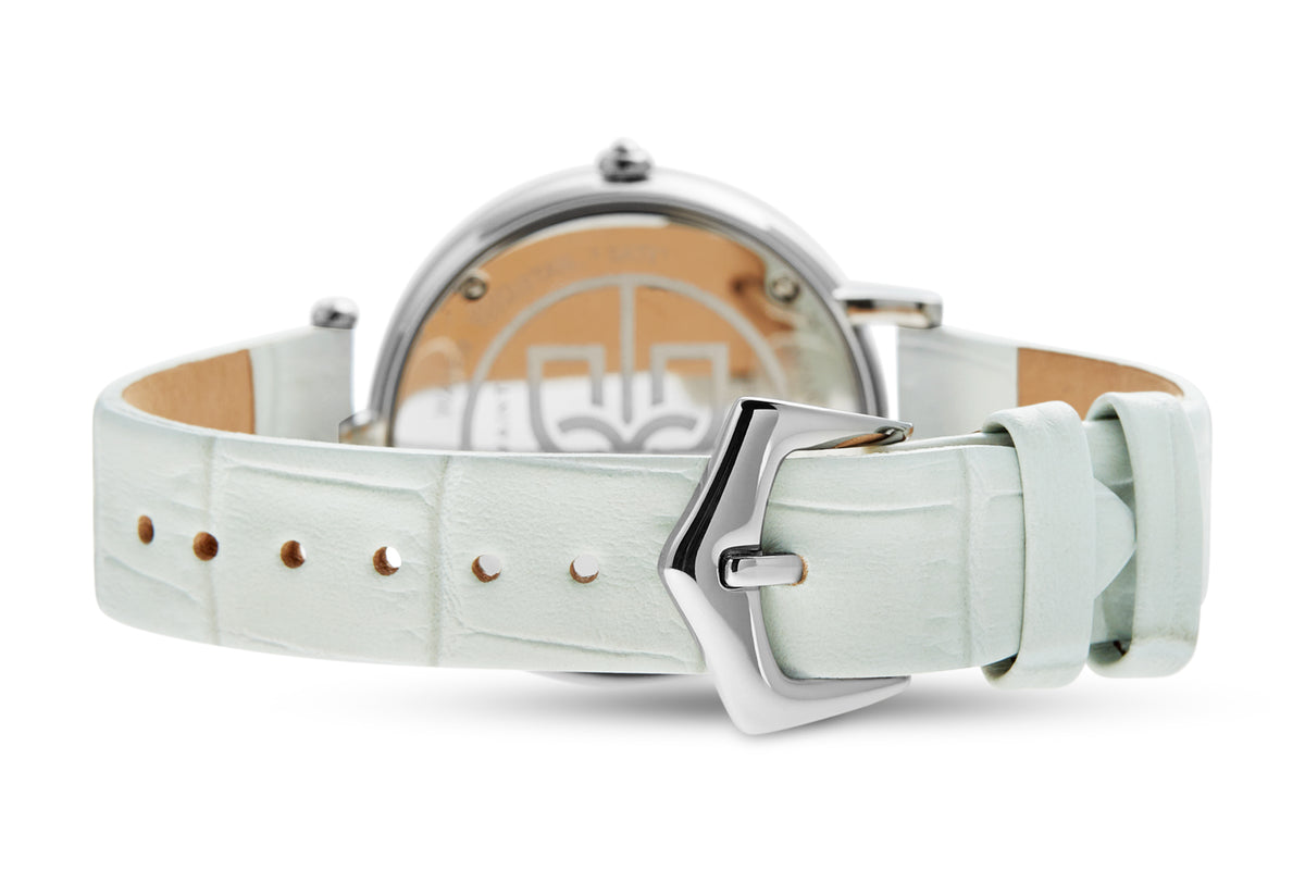 The Vainui Mother-of-Pearl Ladies' Watch - Silver & Apataki Blue
