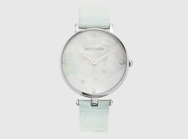 The Vainui Mother-of-Pearl Ladies' Watch - Silver & Apataki Blue