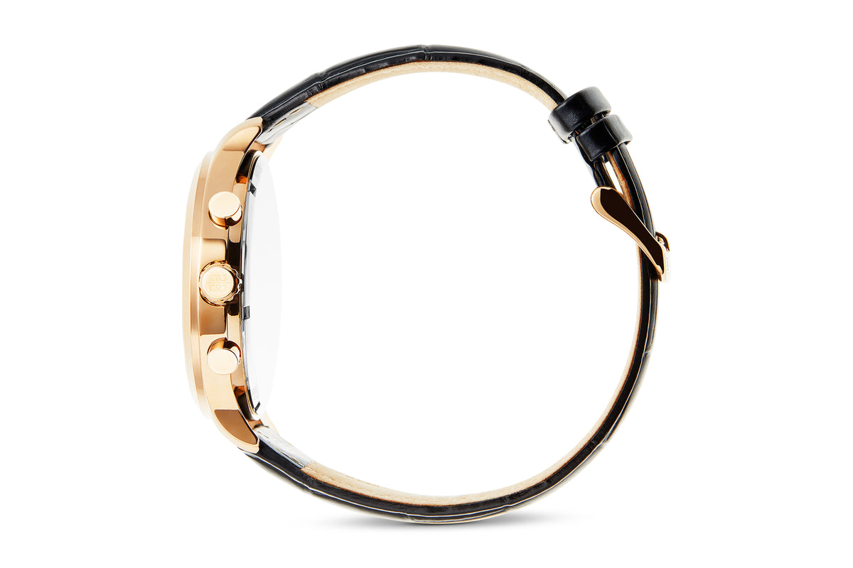 The Tempus Noir in Rose gold