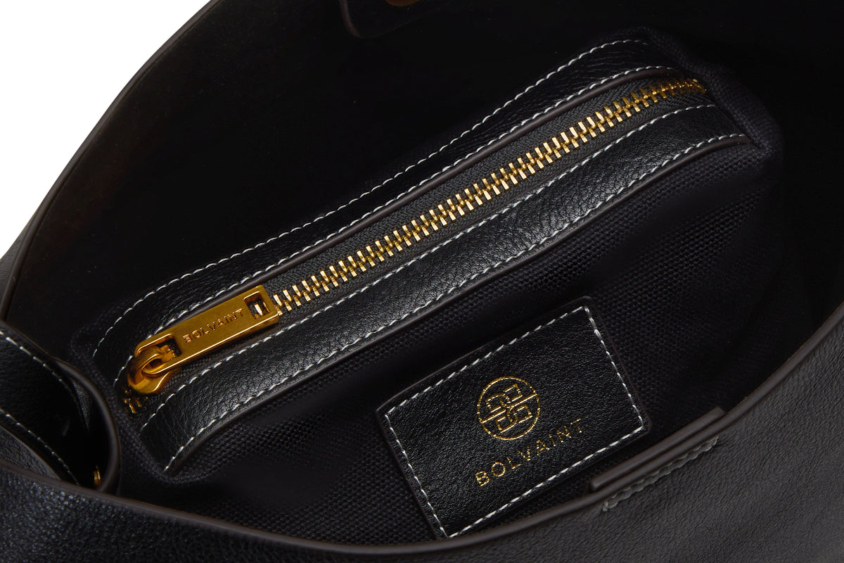 The Delphine Shoulder Bag in Black