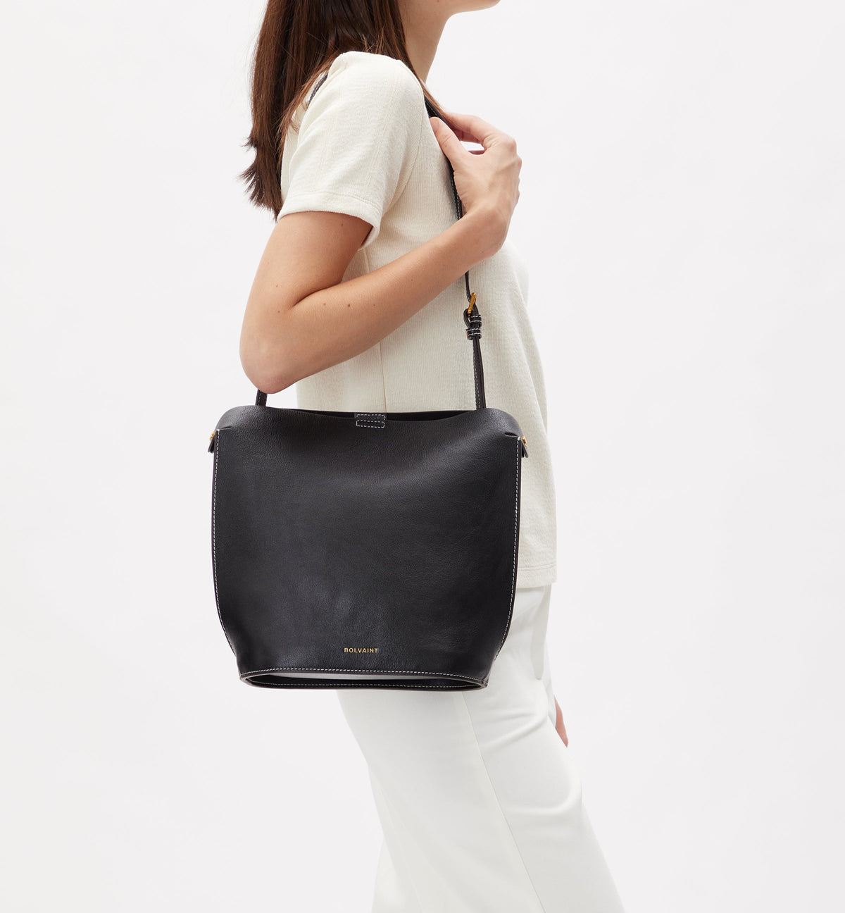 The Delphine Shoulder Bag in Black
