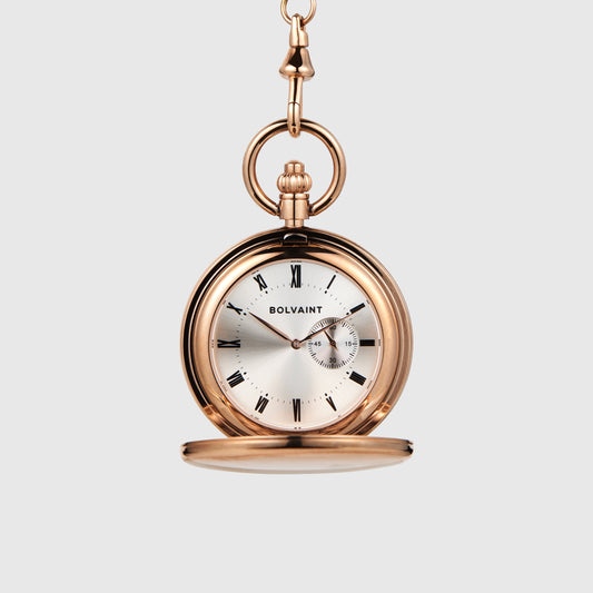 Solon Mechanical Pocket Watch - Rose Gold