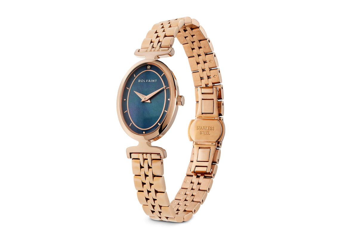 The Lumina Ladies' Watch - Midnight Navy and Rose Gold