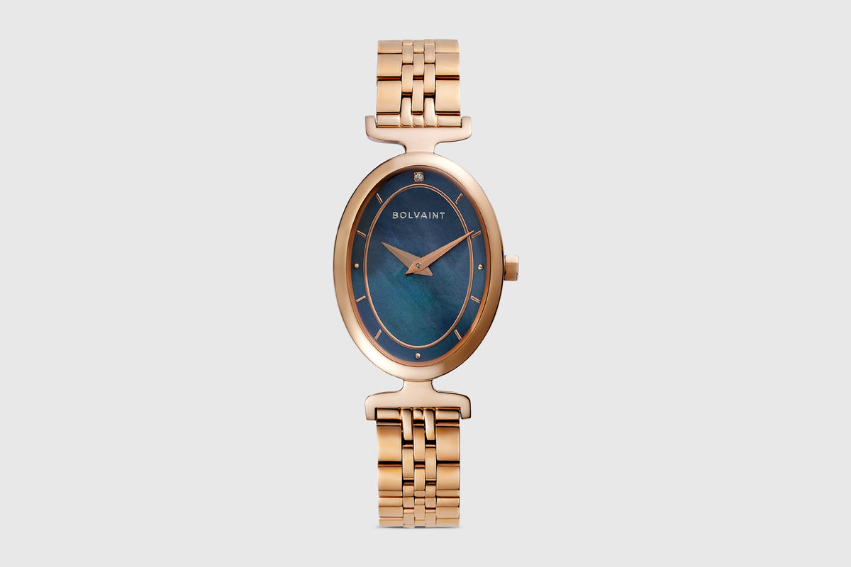 The Lumina Ladies' Watch - Midnight Navy and Rose Gold