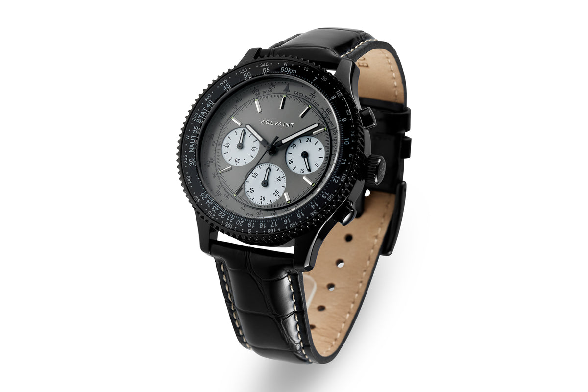 The Marquis Chronograph Gris in Black