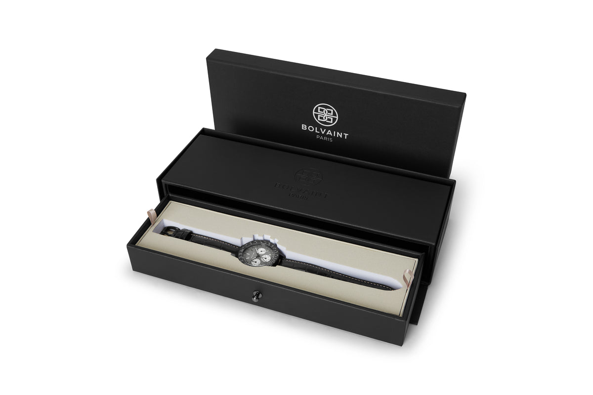The Marquis Chronograph Gris in Black
