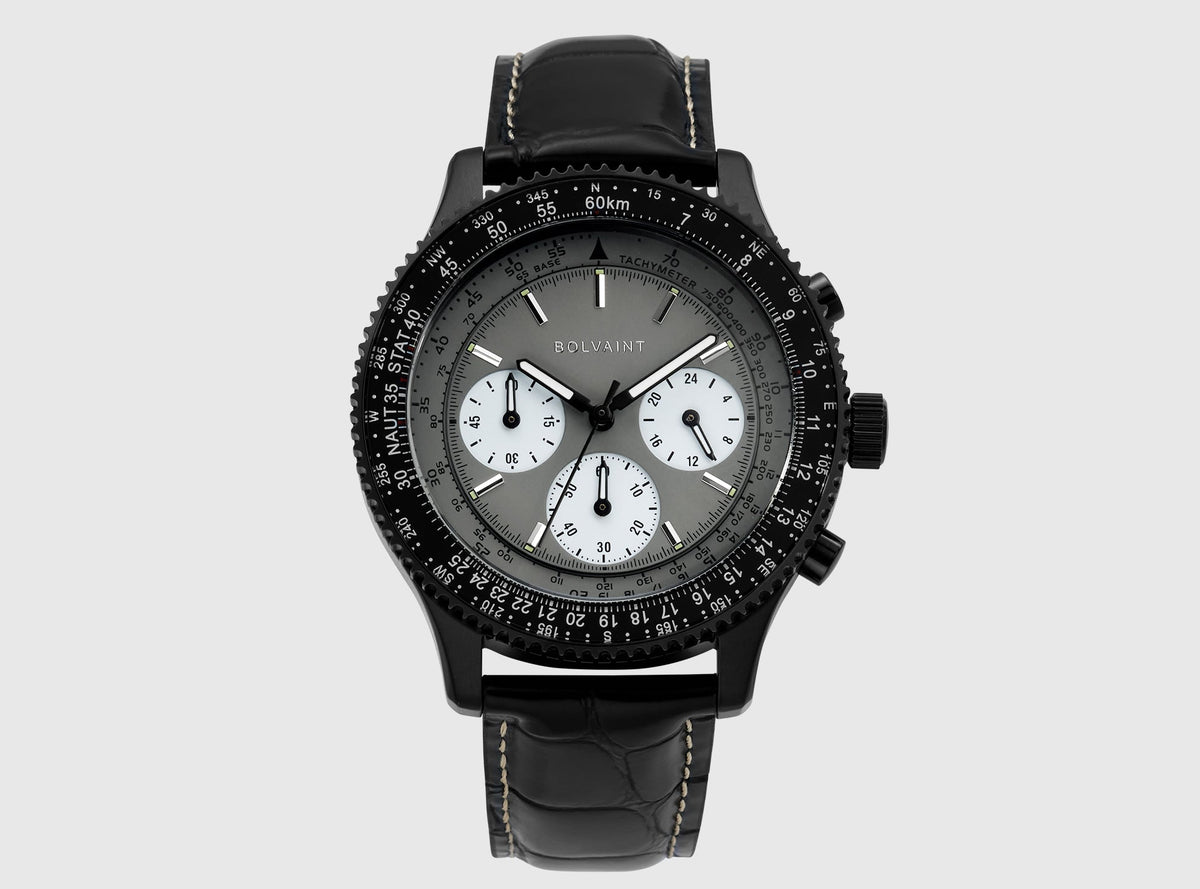 The Marquis Chronograph Gris in Black