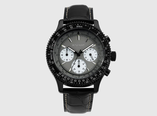 The Marquis Chronograph Gris in Black