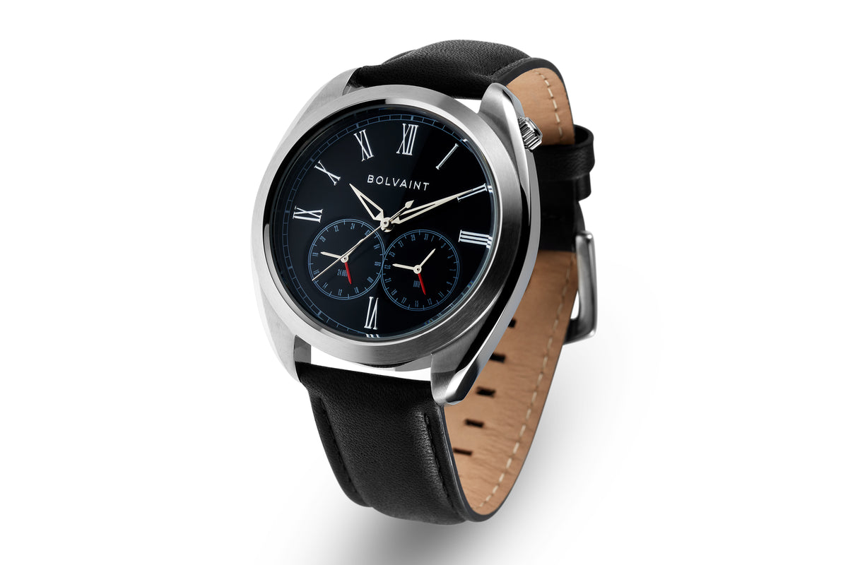 The Aurelius Noir in Stainless Steel