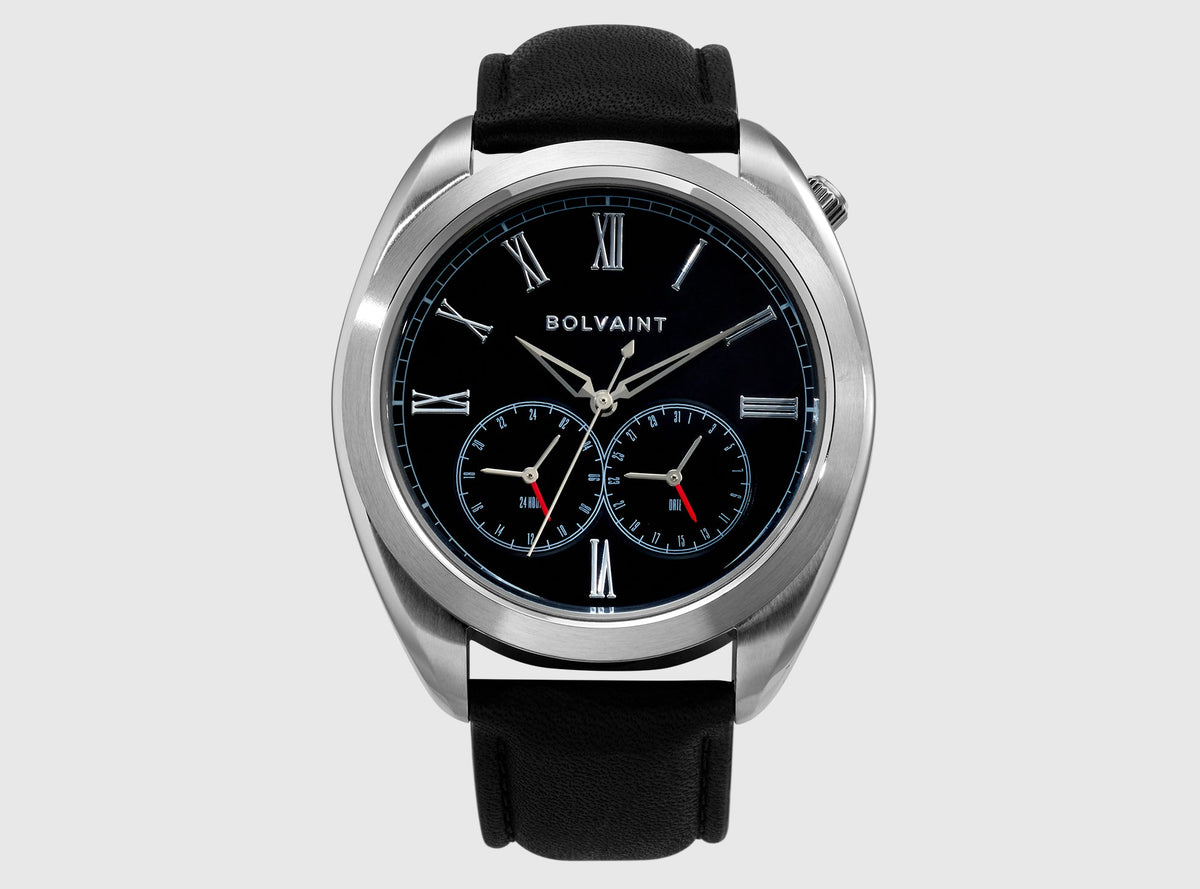 The Aurelius Noir in Stainless Steel