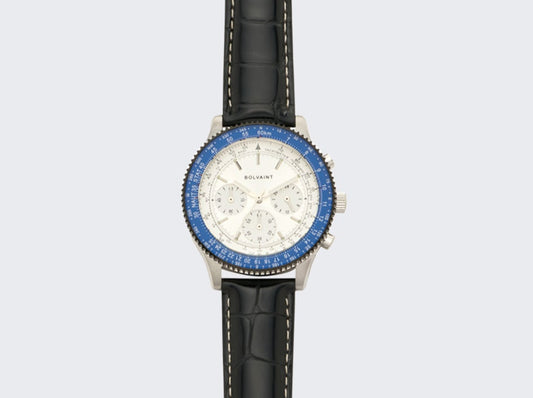 The Marquis Chronograph Blanc in Blue