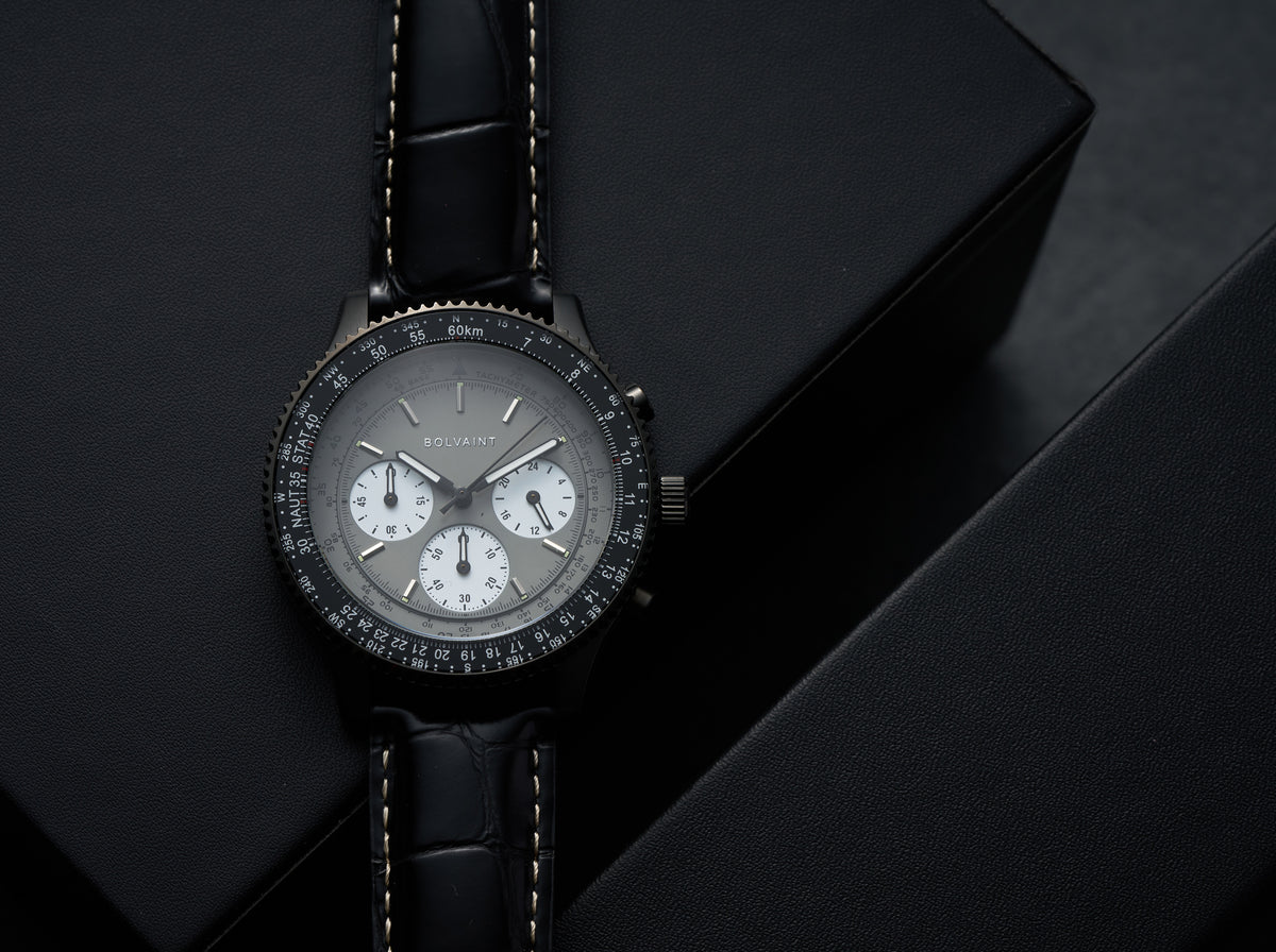 The Marquis Chronograph Gris in Black