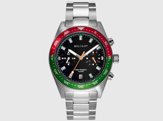 The Balmat Noir in Red and Green