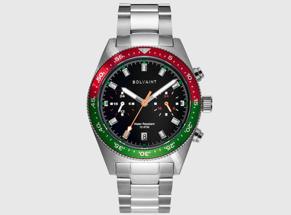 The Balmat Noir in Red and Green