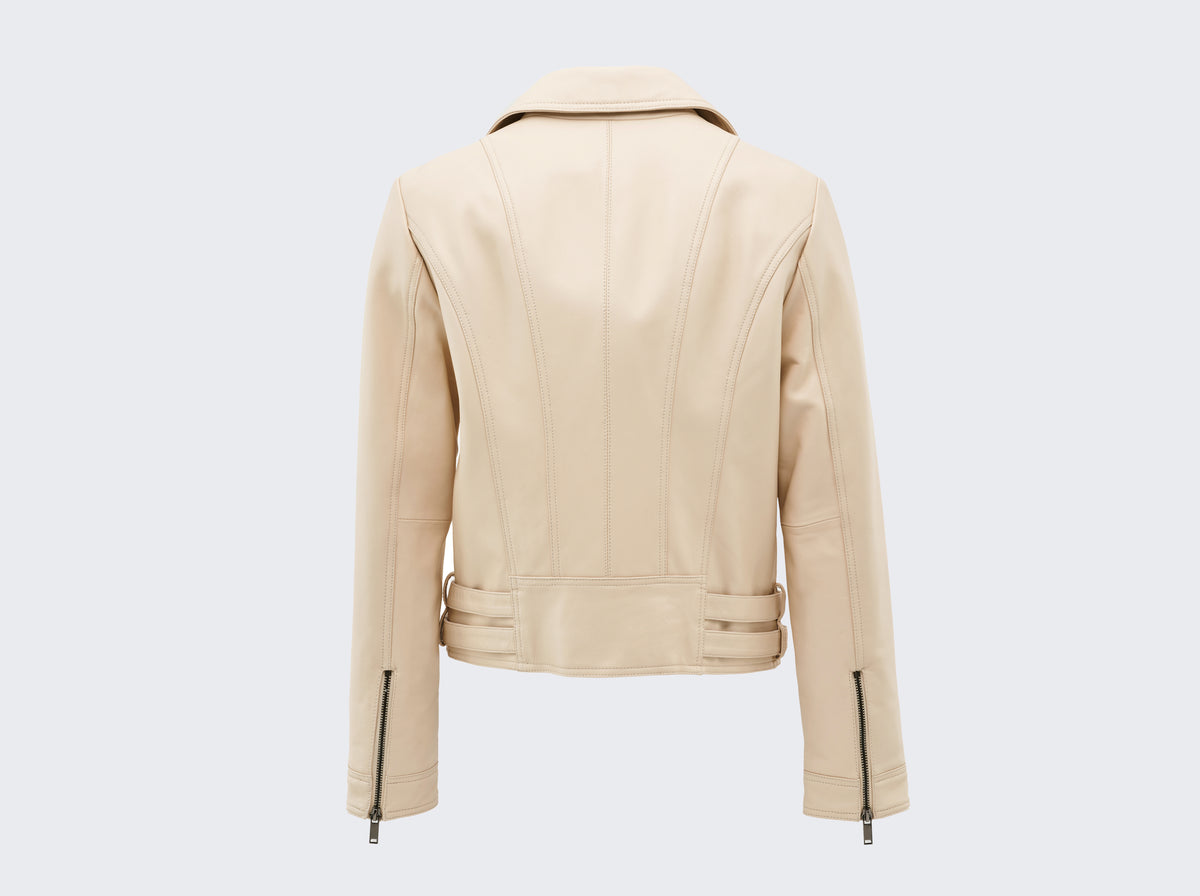 Camille Lambskin Moto Jacket - Women's