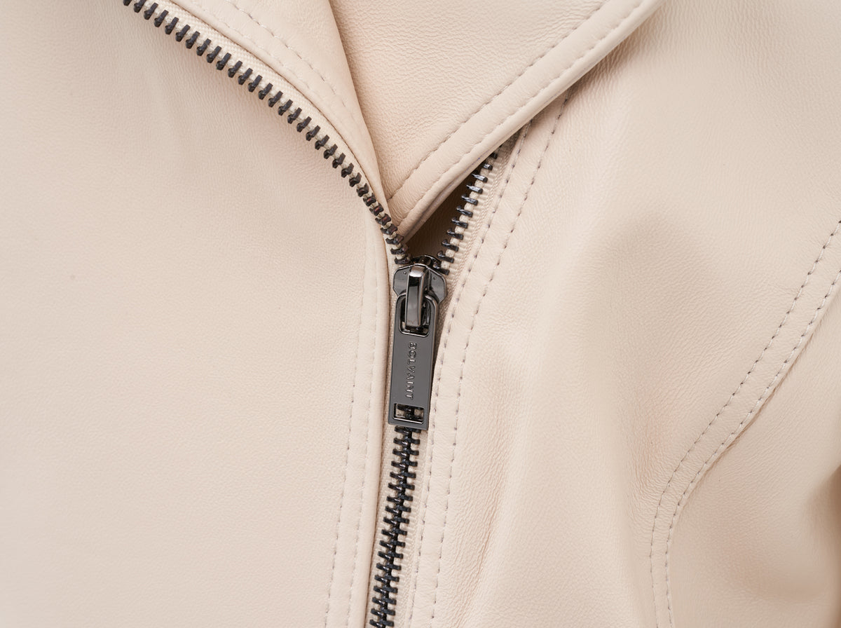 Camille Lambskin Moto Jacket - Women's